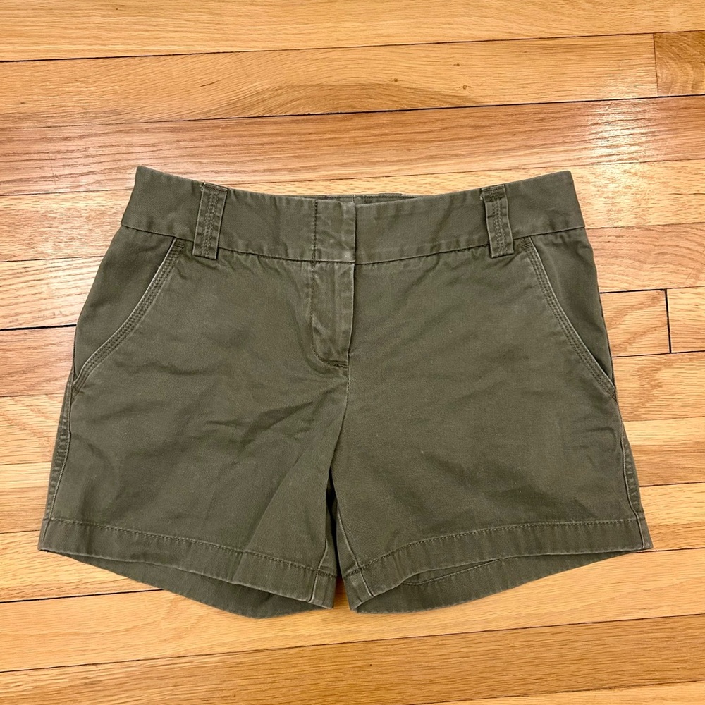 J.Crew City Fit Chino Shorts Size 4